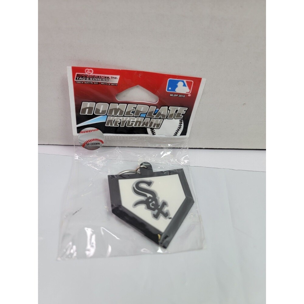 Chicago White Sox Home Plate Keychain MLB 2010 Rico Industries New Sealed